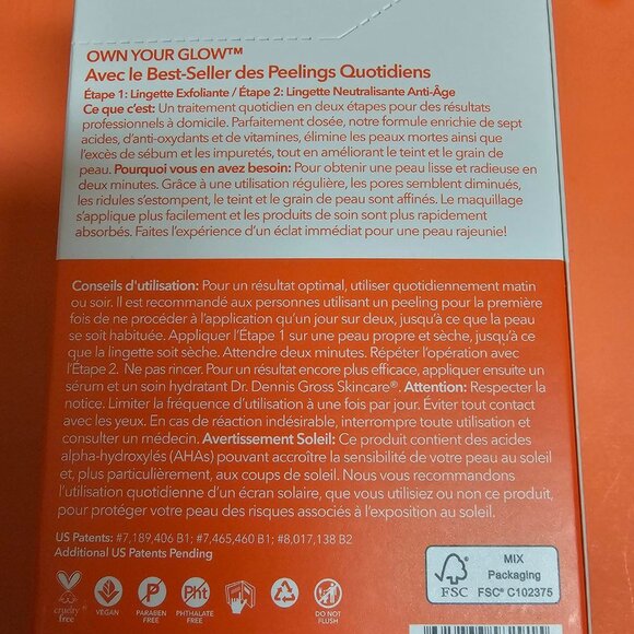 Dr. Dennis Gross Alpha Extra Strength peel pads box of 35 treatments pores lines - Picture 4 of 5